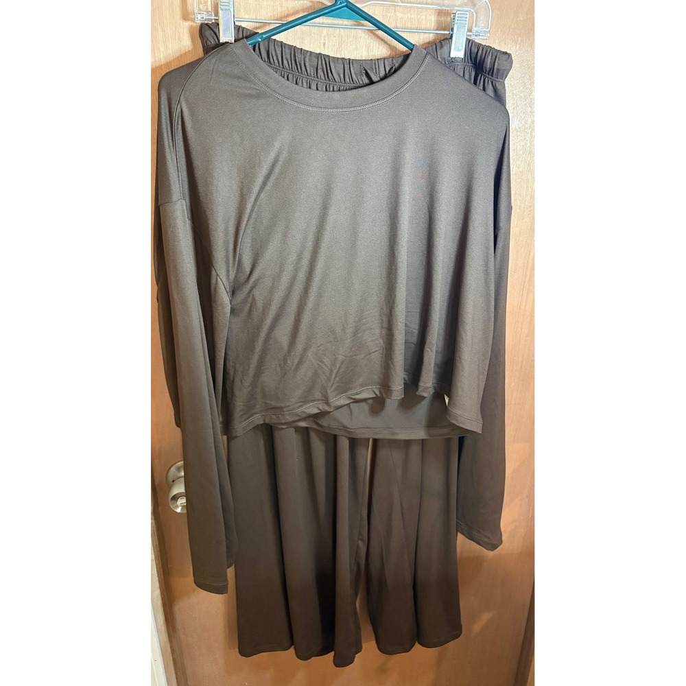 BUMPSUIT The Cloud Loungewear Set Brown NWT Top XL Bottom L Maternity Pant Suit
